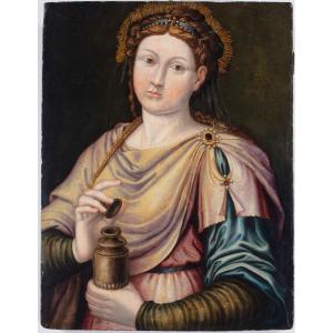 Maddalena, olio su tavola