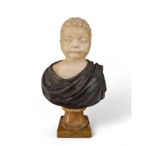 Busto di bambino nei fasti dell'antico