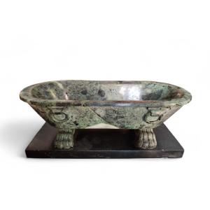Modello di vasca in marmo Verde Alpi