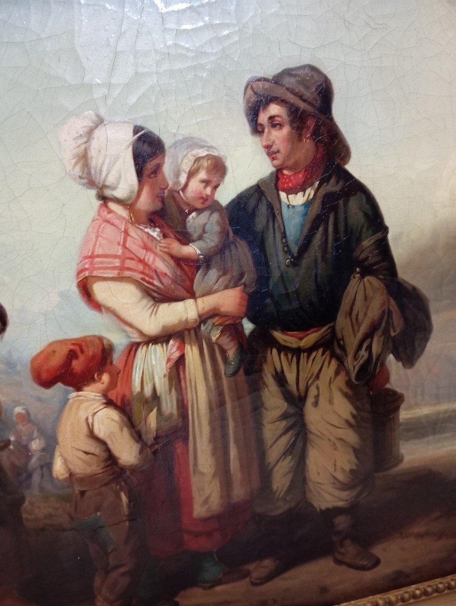 Dipinto del 1800 raffigurante la famiglia -photo-4