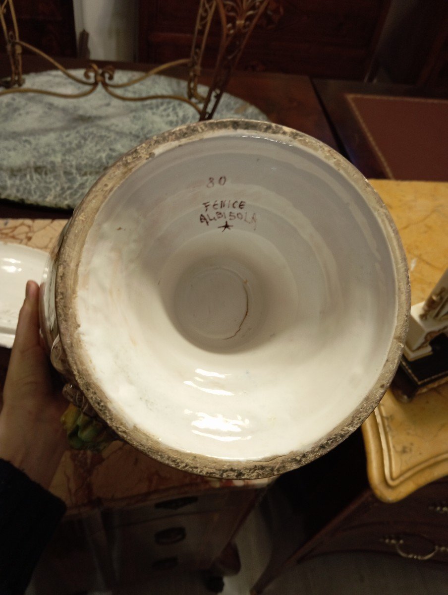 Vaso dell' 800 in ceramica di Albissola -photo-2