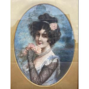 Nikolaj Bogdanov Belski 1911 - Russian School (pastel)