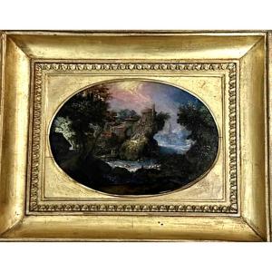 Similar To Pieter Schoubroeck (c. 1570-c. 1607) Copper Fantastic Landscape 