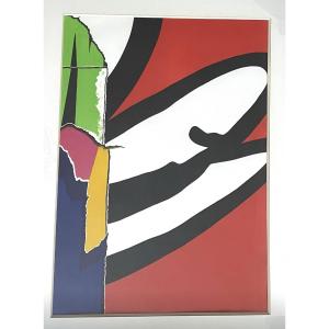 Burhan Doğançay (1929-2013) Series 'wall Urban' 1970 Lithograph 22/120 