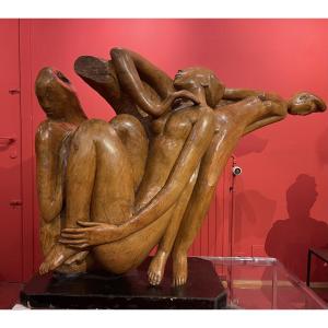 Leopold Van Esbroeck (1911 - 2010) Title: Spel In Zand En Zee - Cedar Wood From Lebanon 