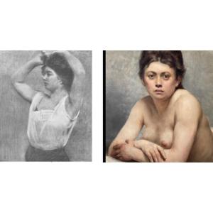 Károly Ferenczy ( 1862 - 1917 ) The Most Beautiful Hungarian Ass Circa 1887 - 1889