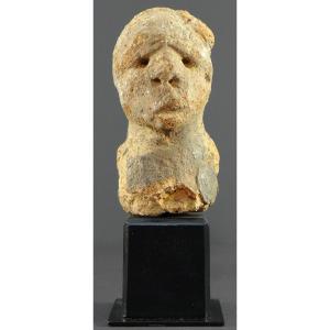 Nigeria, Katsina Culture, 19th Century Or Earlier, Very Old Terracotta Head.