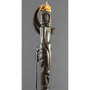 Indonesia, Island Of Sumatra, Batak-toba People, Tribe Chief's Command Staff, 1930-1950