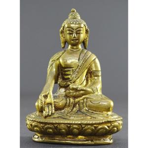 China, 1930s/1950s, Miniature Bronze Statue Of Buddha.