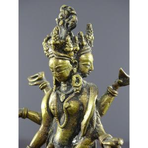 Sino-tibetan Art, Mid 20th Century, Statue Of Goddess Avalokiteshvara, Bodhisattva.