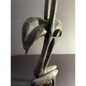 Bamana Culture, Mali, First Half Of The 20th Century, Zoomorphic Crest Mask "ciwara".