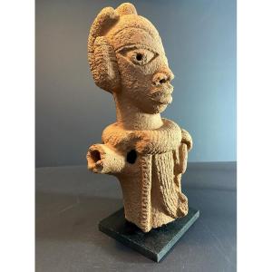 Nigeria, Nok Culture, Bust Of A Dignitary Wearing A Necklace.