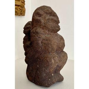 Mali, Dogon People, Maternity Stone Sculpture.