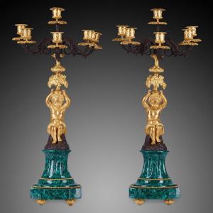 A Pair Of 19th Century Candelabra