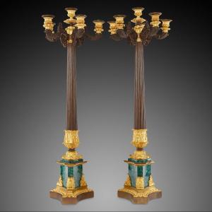 A Pair Of Candelabra