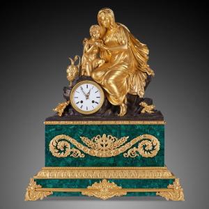 19th Century Louis Philippe Desk Clock