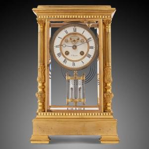 Mantel Clock Napoleon III Period By P.buhrf