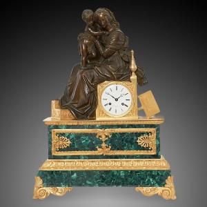 A Napoleon III Style Desk Clock 19th Century