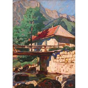Augustin Ferrando " My House ",  Miliana (algeria) - School Of Algiers - Orientalism, Fauvism