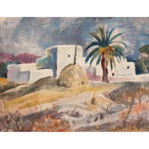 Willy Eisenschitz - The House With The Palm Tree - Around 1930 - School Of Paris - 