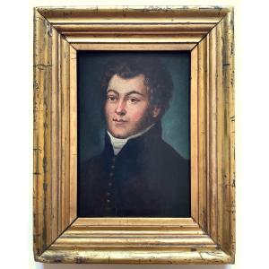 Small Portrait Of A Young Man From The Restoration Period