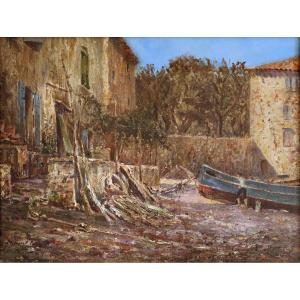 Marcel Cogniet "the Old Port At St Tropez, 1905"- Painter Of The South - Post-impressionism - 