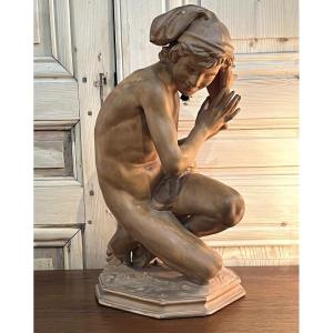 Jean-baptiste Carpeaux The Fisherman With The Shell Terracotta
