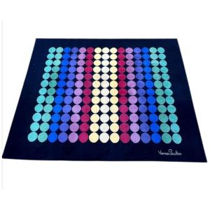 Verner Panton Rainbow Rug Pure Wool Handwoven Manufacturer Designers Carpet