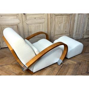 Armchair And Footrest Model "casablanca" By Jaime Tresserra