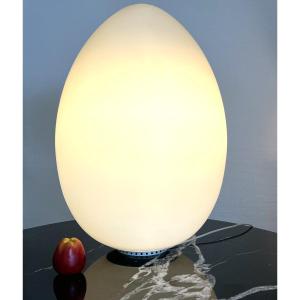 Ben Swildens Important Egg Lamp Edition Verre Lumière France 1970