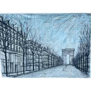 Bernard Buffet Edition Printed On Canvas And Published By Corot 