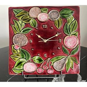 Mithé Espelt (1923-2020) Ceramic Wall Clock