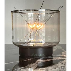 Théodore Waddell (1941) Table Lamp "light Sticks B7'' Or Elettra Italy 1970