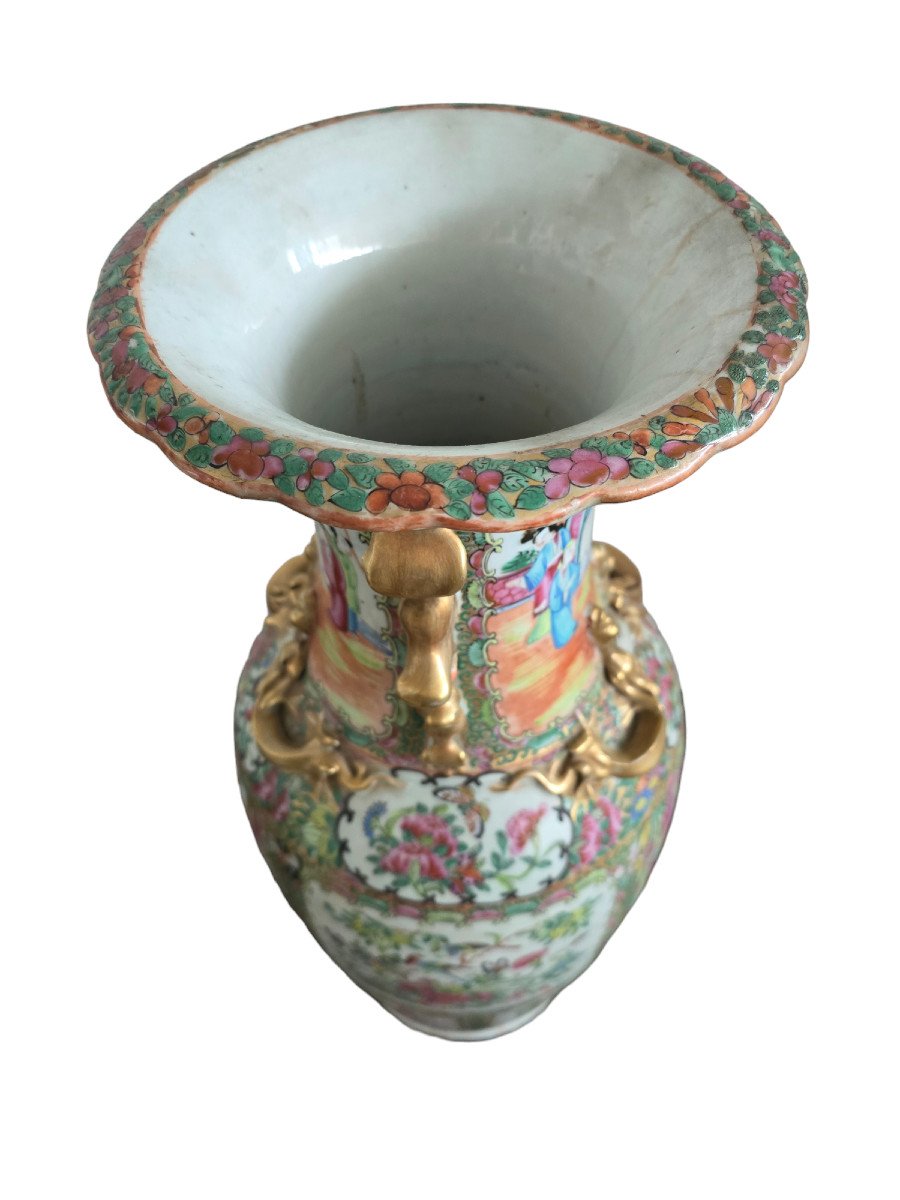Coppia di Vasi grandi in porcellana Cina dinastia Qing-photo-4