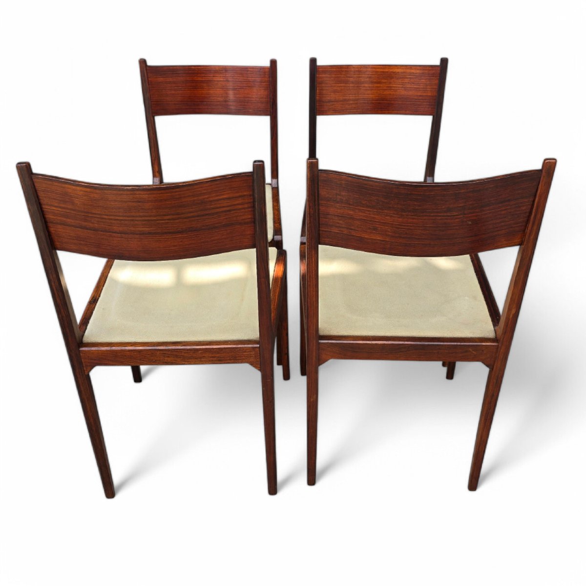 Sergio Mazza 4 sedie vintage chairs anni 50 palissandro italian design-photo-2