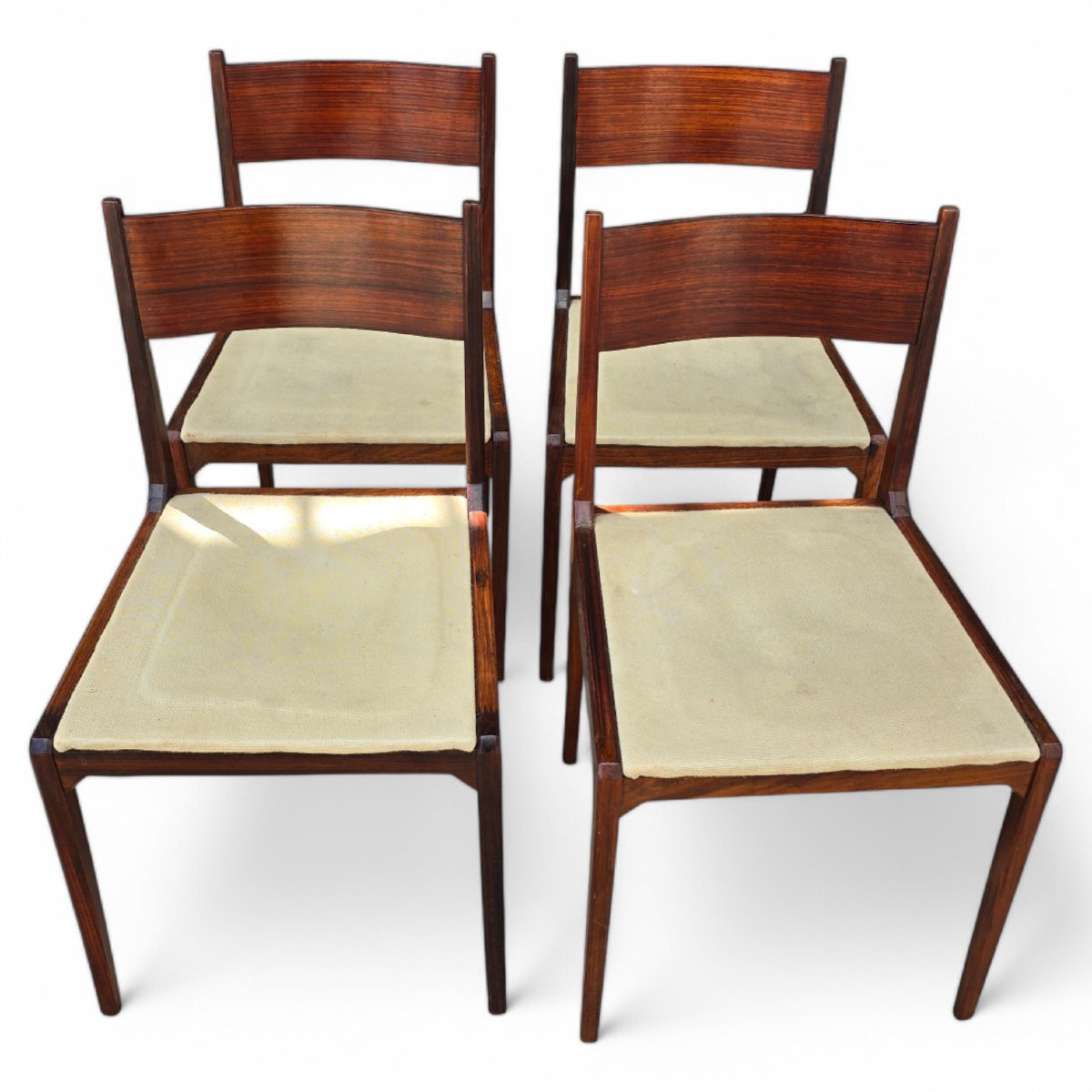 Sergio Mazza 4 sedie vintage chairs anni 50 palissandro italian design-photo-1