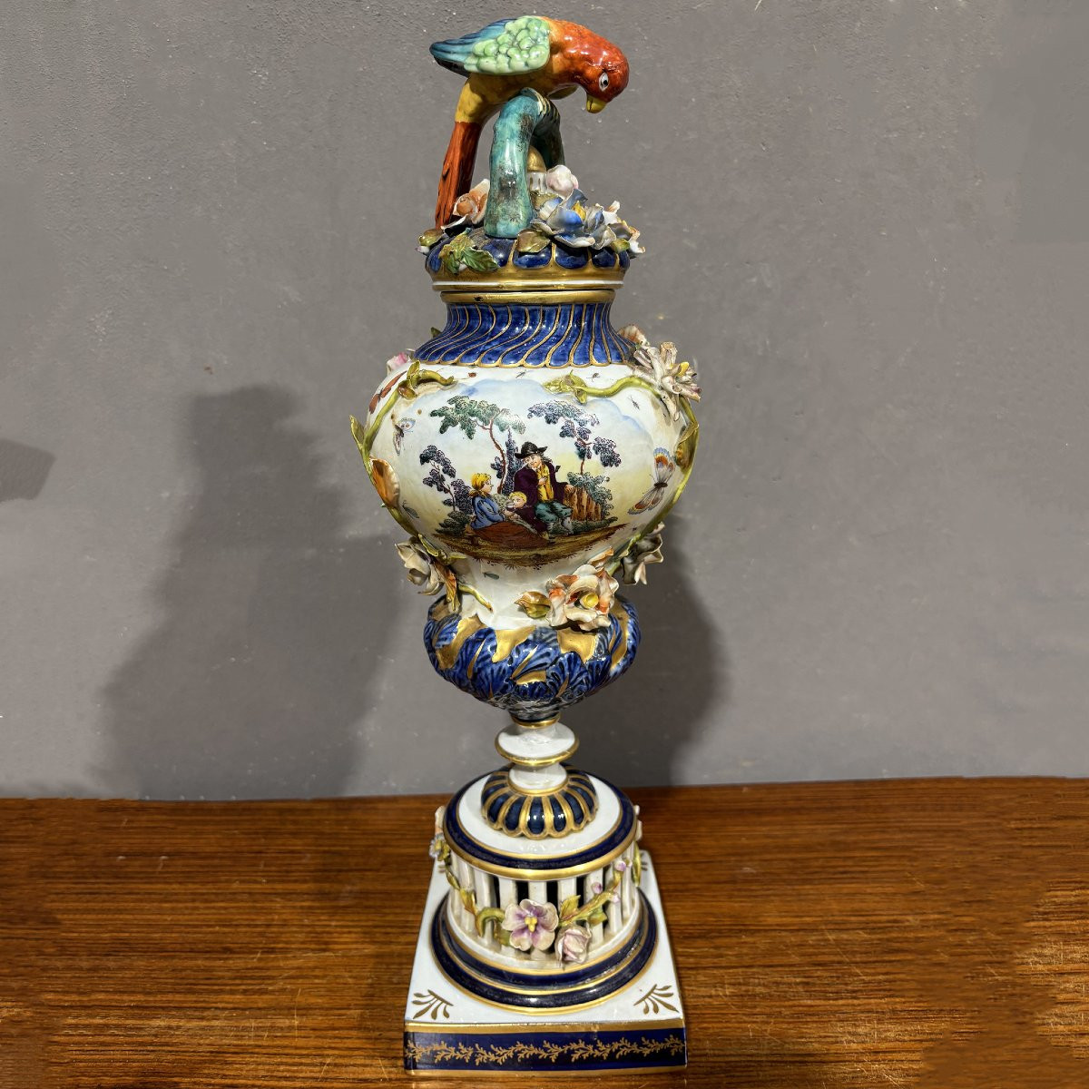 Antica Coppia di vasi in Porcellana Sevres XIX secolo-photo-4
