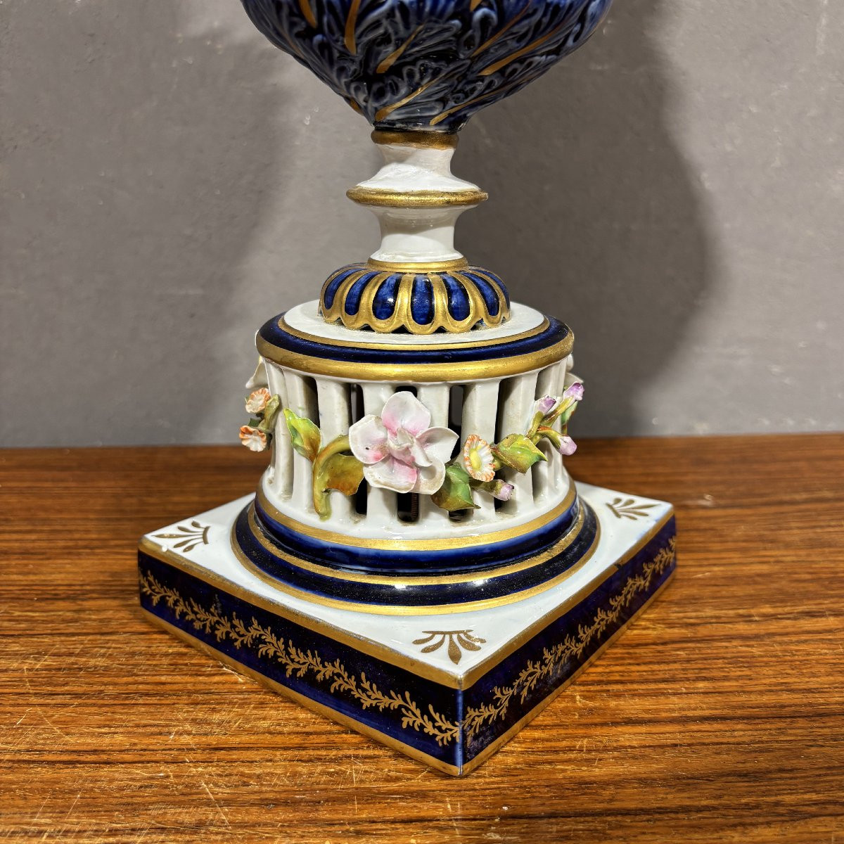 Antica Coppia di vasi in Porcellana Sevres XIX secolo-photo-1