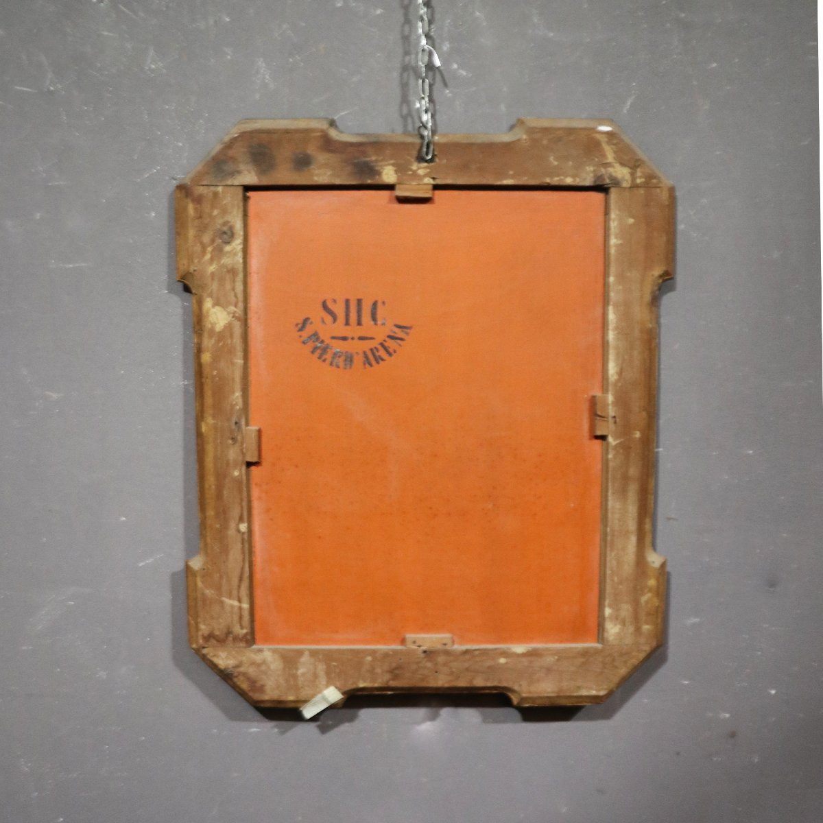 Specchiera a foglia oro in stile Carlo X-photo-1