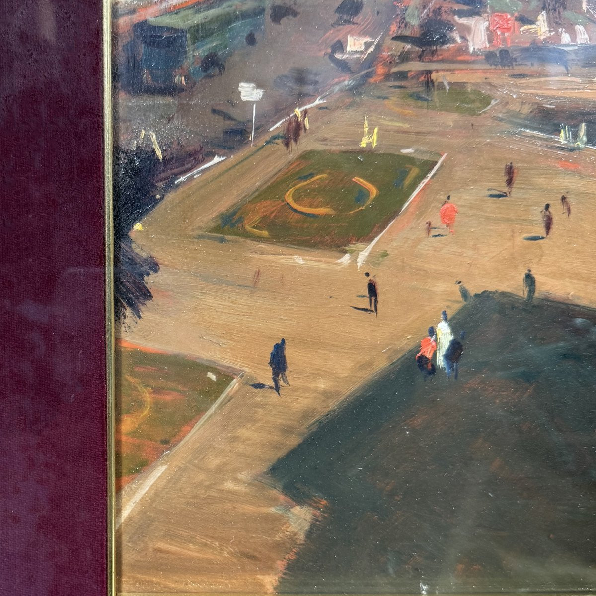 Veduta di Piazza Dante - olio su tavola-photo-3