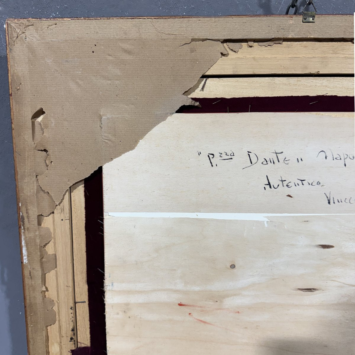 Veduta di Piazza Dante - olio su tavola-photo-4