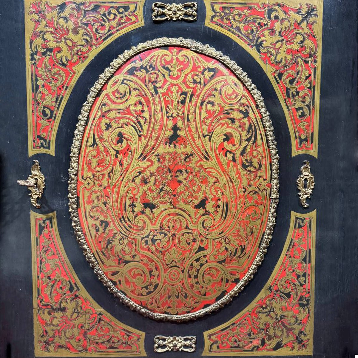 Credenzina decorata a Boulle dell’epoca di Napoleone III-photo-7