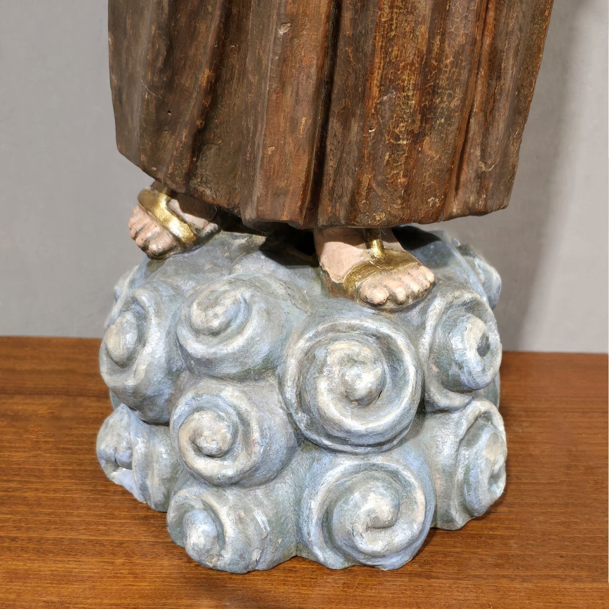 Antica Scultura Lignea policroma S.Antonio-photo-3