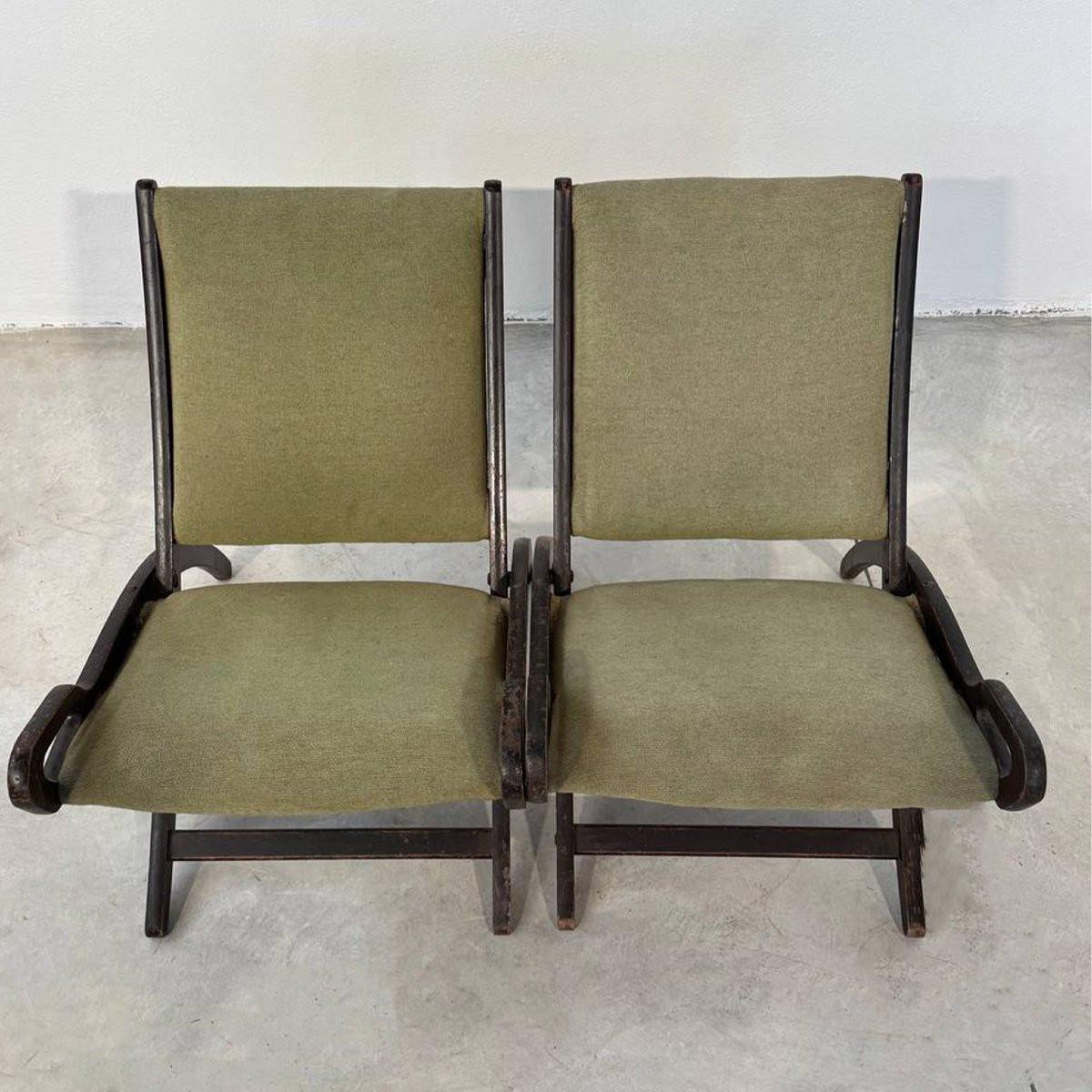 Gio Ponti – Coppia di poltrone pieghevoli Ninfea per Fratelli Reguitti, anni ’50-photo-5