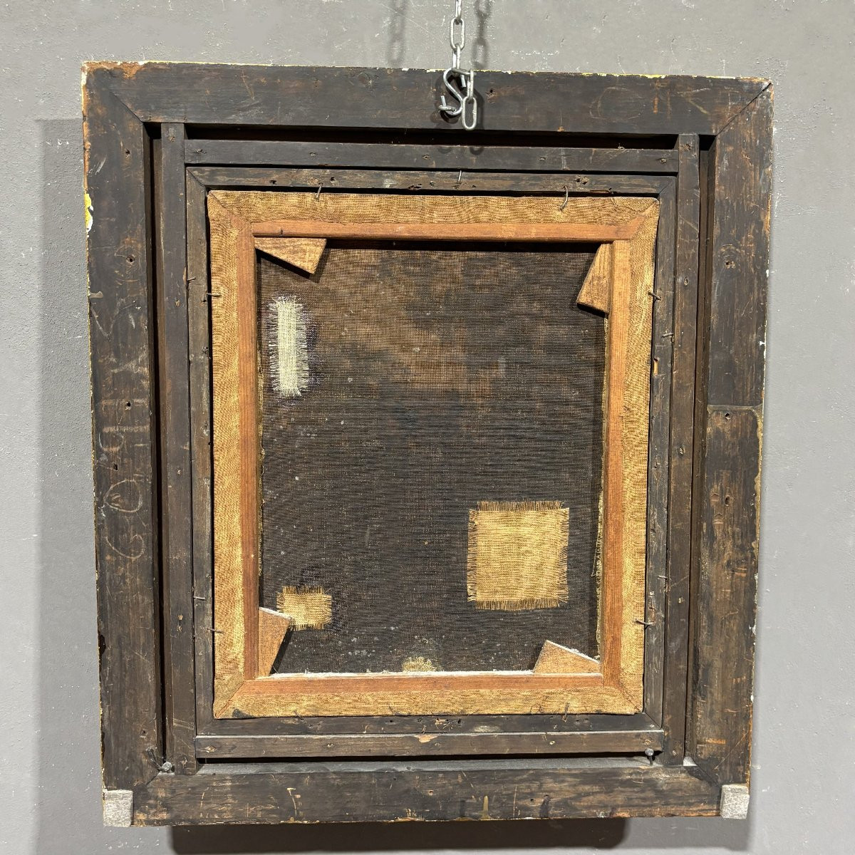 A. Guillemin (1817–1880) – Scena galante in paesaggio bucolico, dipinto ad olio su tela, XIX se-photo-4