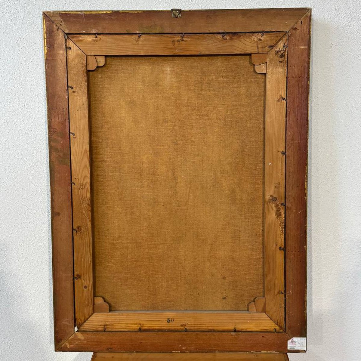 Grande dipinto a olio con buoi al traino-photo-4