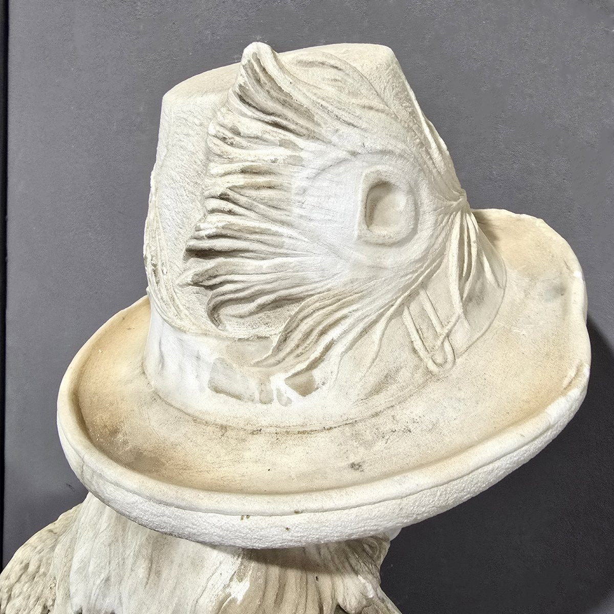 Antico Busto in marmo bianco busto di giovane pastorello firmato Carnevale Giuseppe-photo-1