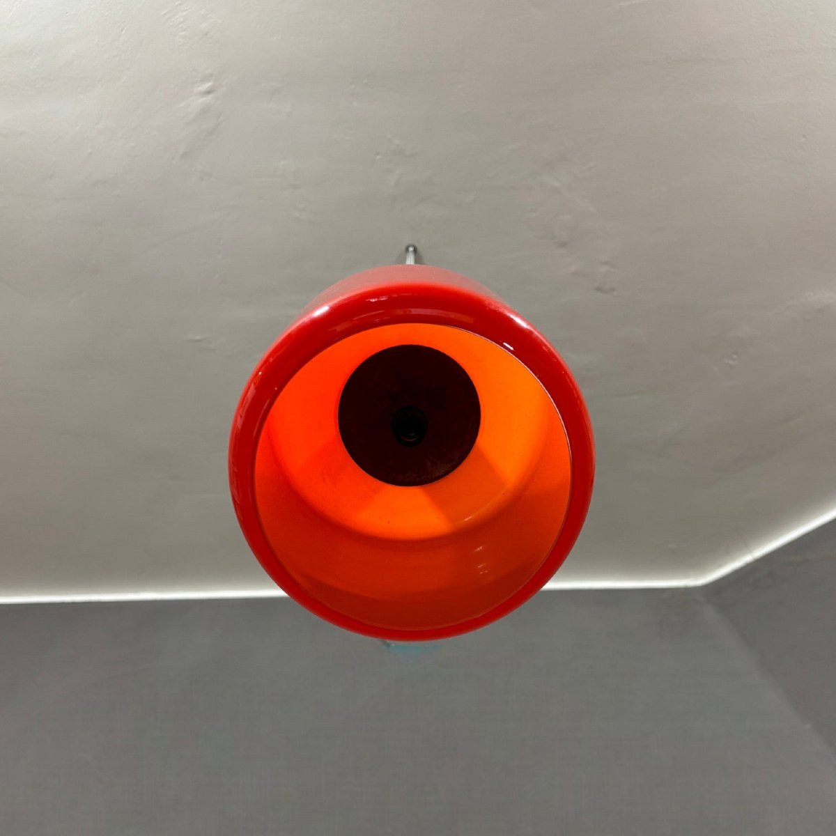 Lampada a sospensione in vetro rosso Stilnovo-photo-1