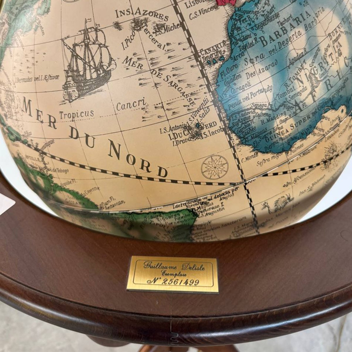 Mappamondo luminoso da terra edizione numerata Guillaume Delisle-photo-2