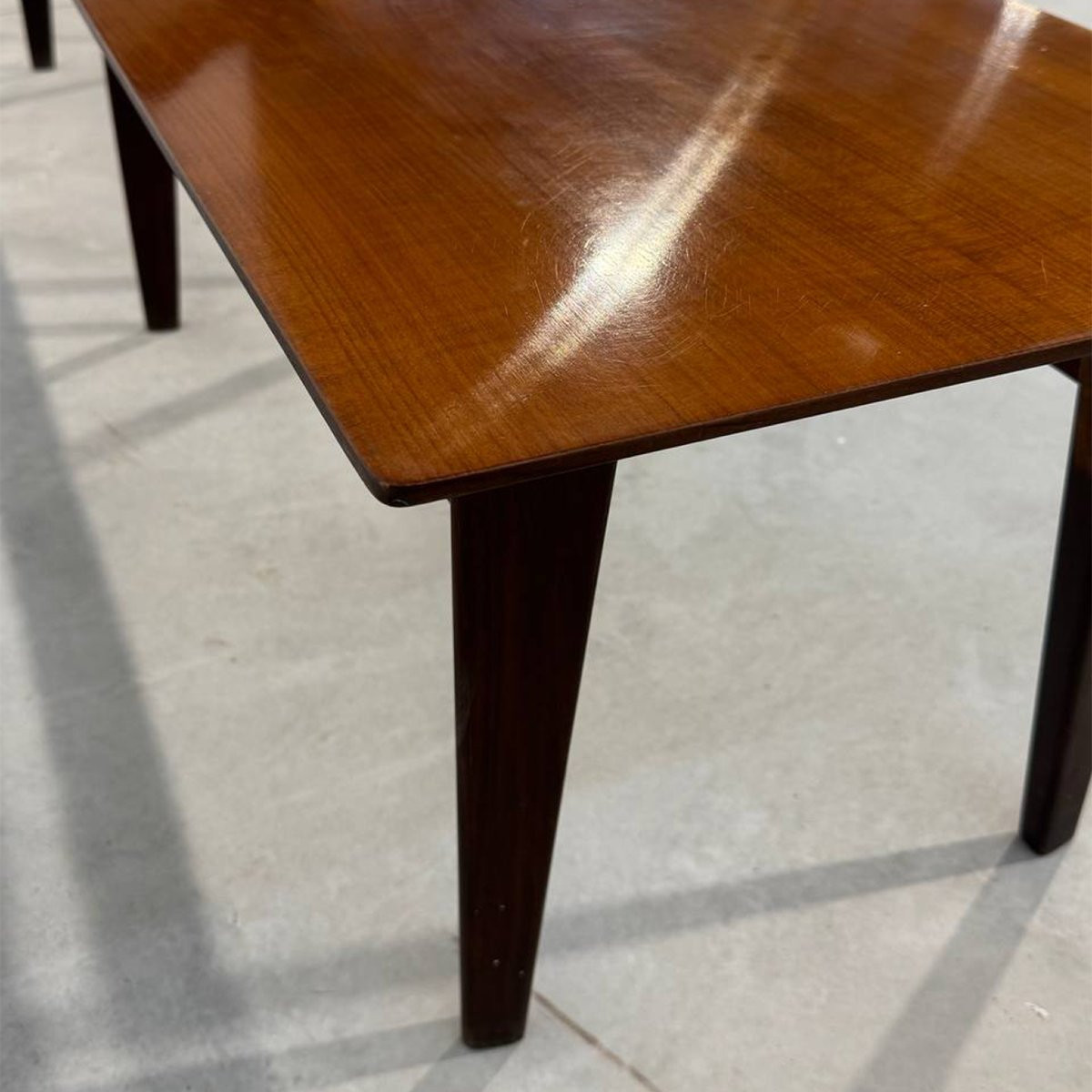 Panca in legno Vittorio Dassi anni 50-photo-6